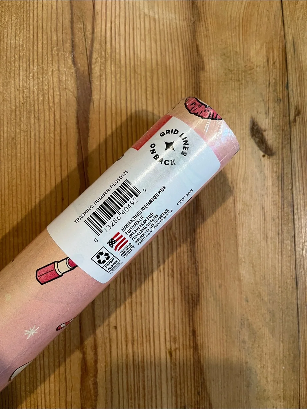 New! MEAN GIRLS Movie 50 Sq Ft Wrapping Paper Pink Burn Book That's So Fetch